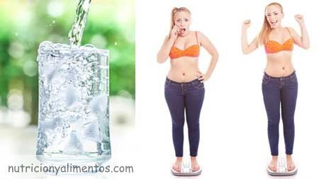 beber agua y perder peso
